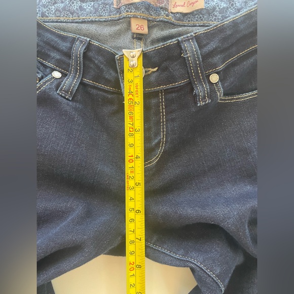 Paige Laurel Canyon Bootcut Jeans Size 26 Dark Wash 31” Inseam - Picture 12 of 13